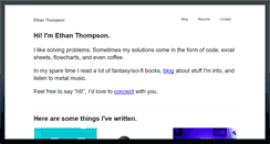 Desktop Screenshot of ethanthompson.org